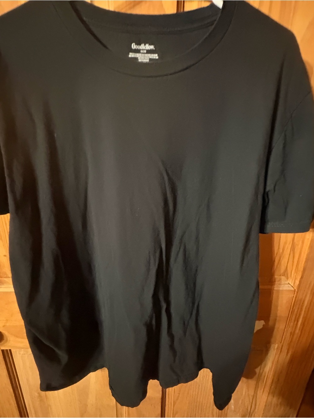 Goodfellow & Co Black Short Sleeve Crew T-Shirt